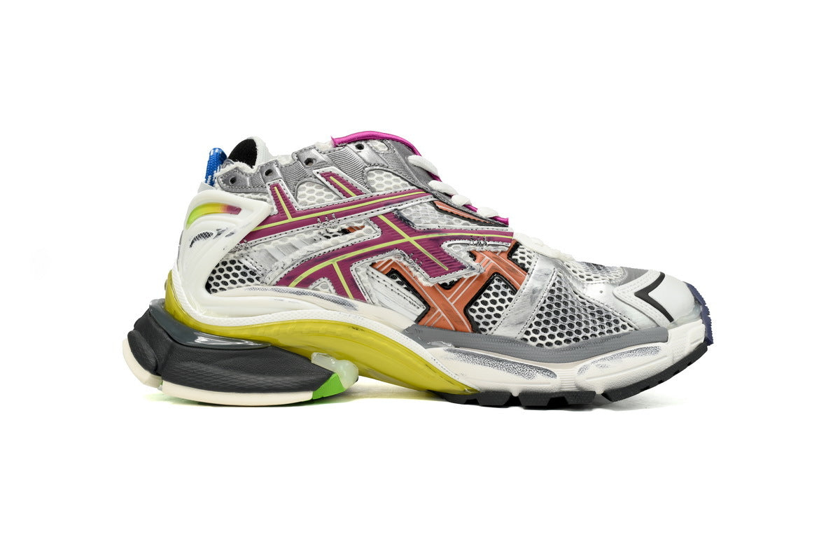 Balenciaga Runner Mid Sneakers "Multicolor" Mesh Chunky Mid Top Trainer