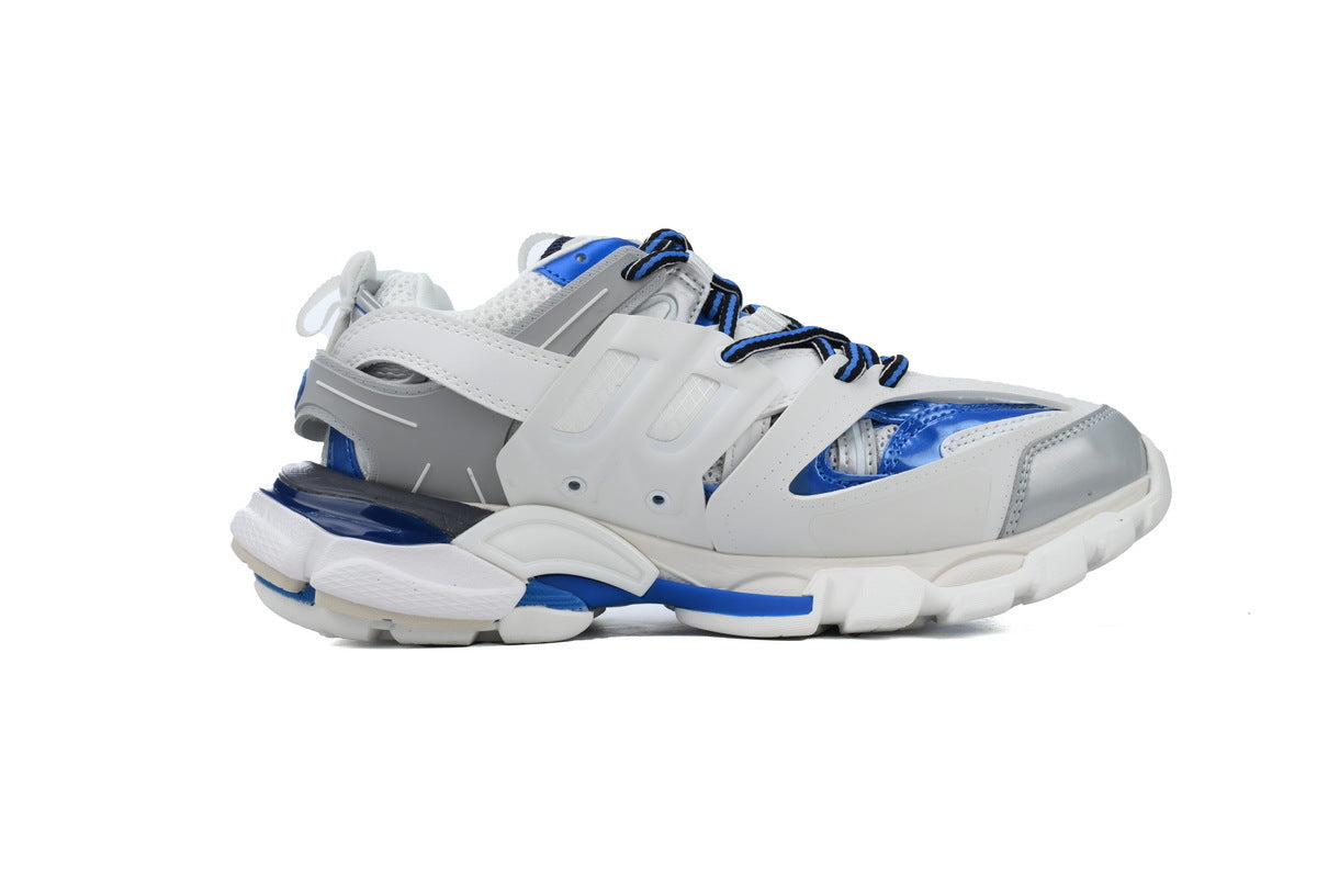 Balenciaga Track 2.0 Sneakers "White/Blue/Silver" Men Women Outdoor Hiking Dad Shoes
