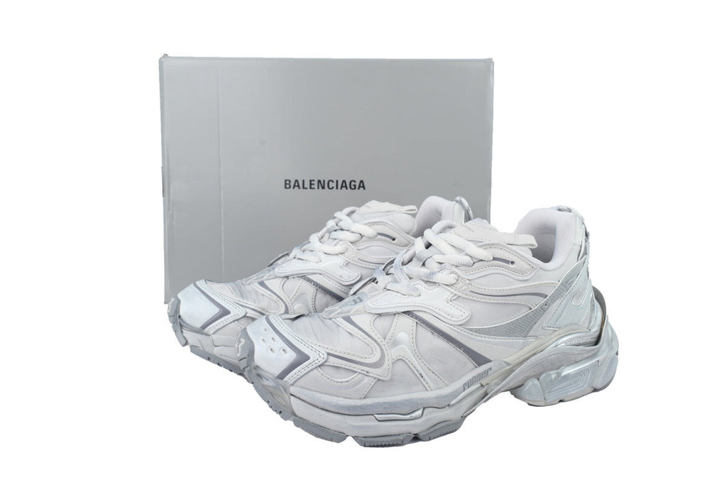 Balenciaga Runner 2 Sneakers Grey Mix Silver "Grey/Silver" Nylon Mesh Chunky Low Top Trainer