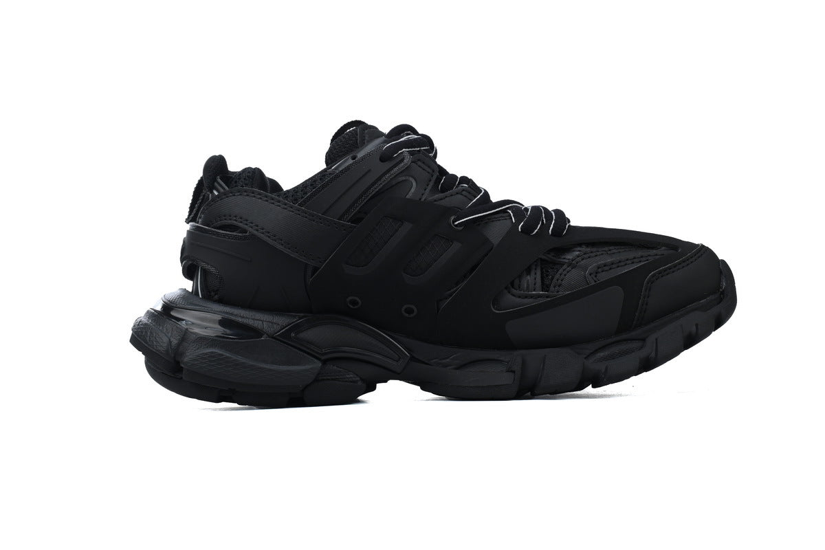 Balenciaga Track Sneakers "All Black"-retro thick sole dad shoes，Women's Shoe Sale / Men's Shoe Sale
