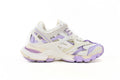 Balenciaga Track 2 Open Sneakers "White Lilac Purple"-retro thick sole dad shoes，Women's Shoe Sale / Men's Shoe Sale