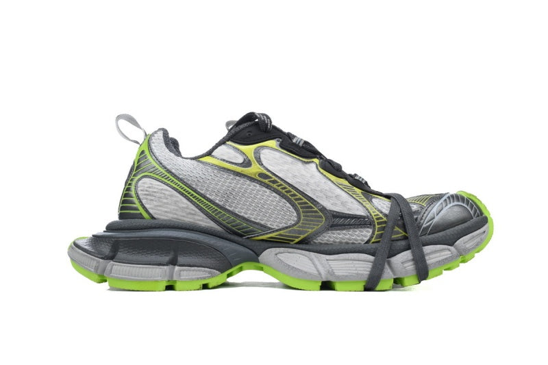 Balenciaga 3XL Sneaker "White Grey Fluorescent Green"-retro thick sole dad shoes，Women's Shoe Sale / Men's Shoe Sale