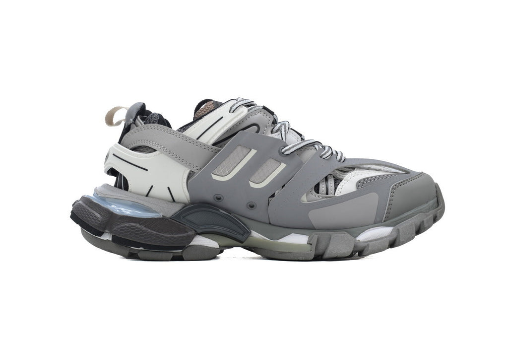 Balenciaga Track Trainer Sneakers "Grey White"-retro thick sole dad shoes，Women's Shoe Sale / Men's Shoe Sale