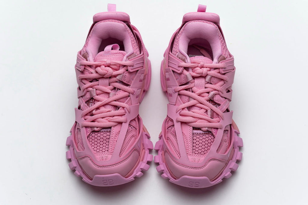 Balenciaga Track Trainer Sneakers "Pink"-retro thick sole dad shoes，Women's Shoe Sale / Men's Shoe Sale