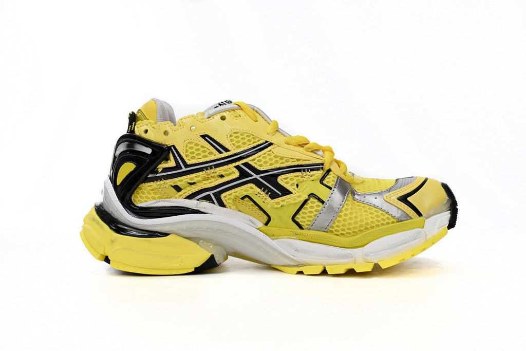 Balenciaga Runner Series Sneakers "Yellow Black Silver"-retro thick sole dad shoes，Women's Shoe Sale / Men's Shoe Sale