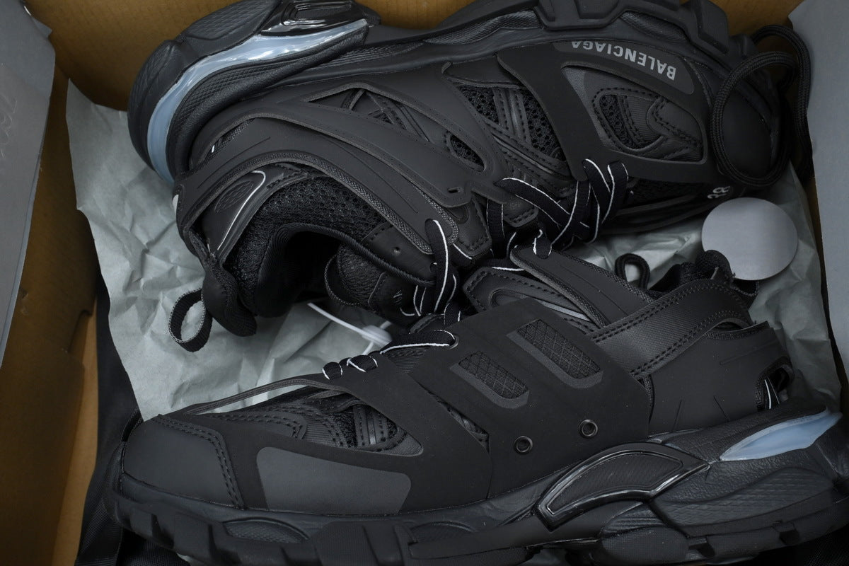 Balenciaga Track Trainer Sneakers "All Black"-retro thick sole dad shoes，Women's Shoe Sale / Men's Shoe Sale