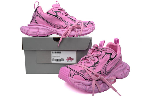 Balenciaga 3XL Destroyed Sneakers "Pink"-retro thick sole dad shoes，Women's Shoe Sale / Men's Shoe Sale