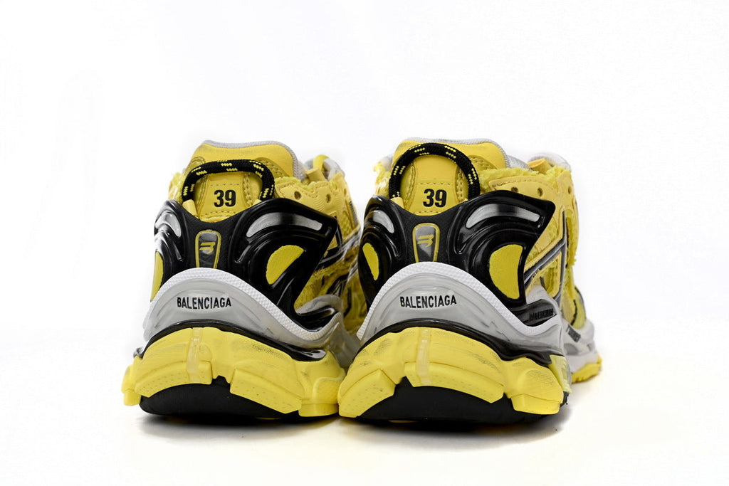 Balenciaga Runner Series Sneakers "Yellow Black Silver"-retro thick sole dad shoes，Women's Shoe Sale / Men's Shoe Sale