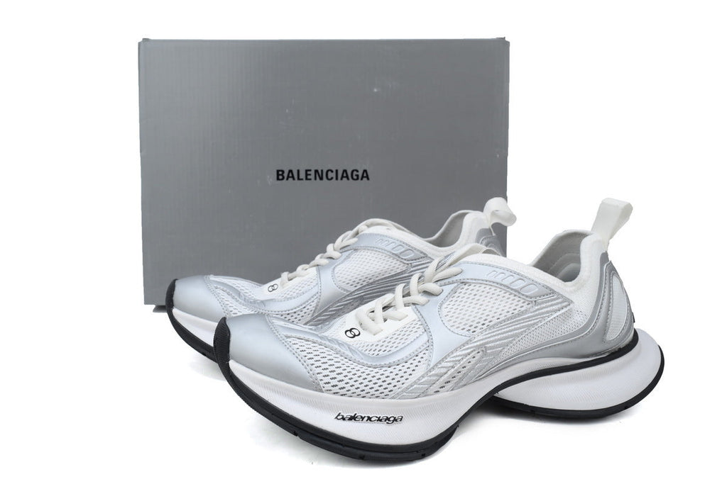 Balenciaga Circuit Sneaker "White/Silver"-retro thick sole dad shoes，Women's Shoe Sale / Men's Shoe Sale