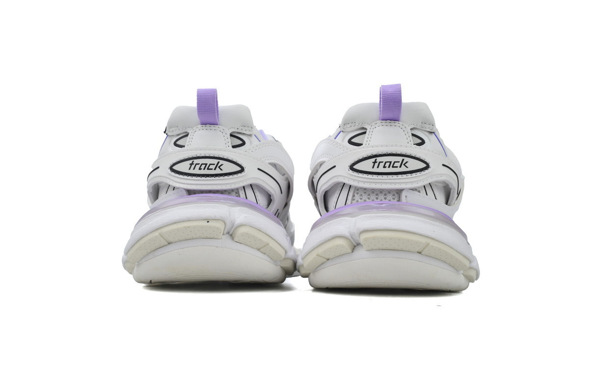 Balenciaga Track 2.0 Sneakers "White Purple" Men Women Chunky Dad Shoes