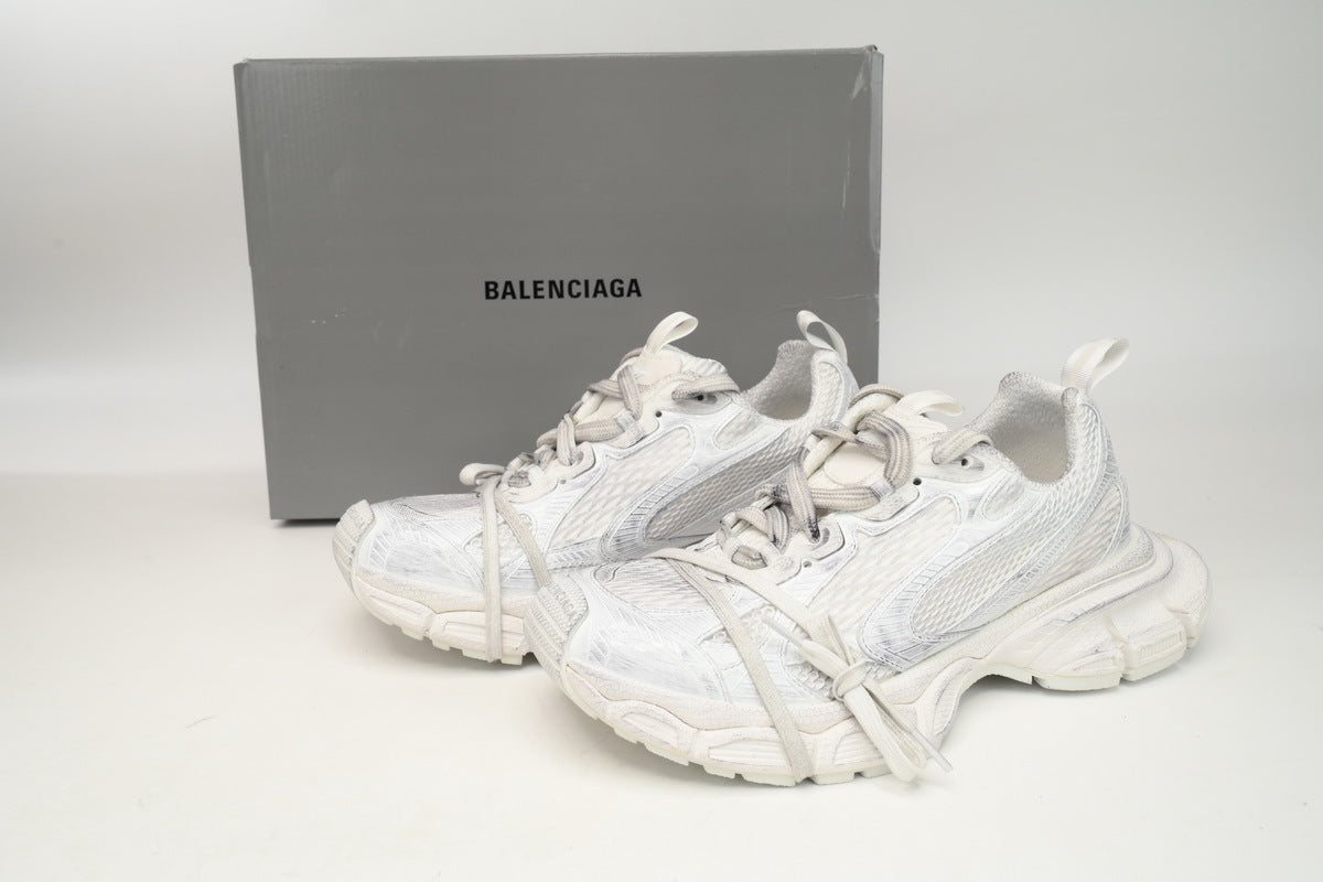 Balenciaga 3XL Sneaker "Full White"-retro thick sole dad shoes，Women's Shoe Sale / Men's Shoe Sale