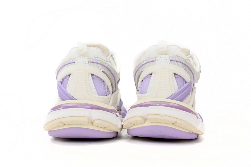 Balenciaga Track 2 Open Sneakers "White Lilac Purple"-retro thick sole dad shoes，Women's Shoe Sale / Men's Shoe Sale