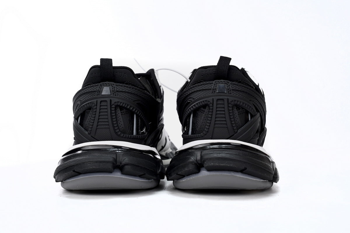 Balenciaga Track 2 Open Sneakers "Black White"-retro thick sole dad shoes，Women's Shoe Sale / Men's Shoe Sale