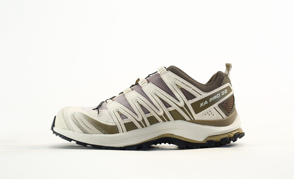 Salomon XA Pro 3D Stone Grey Almond Milk Men Outdoor Hiking Shoes- outdoor hiking shoes/Women's Shoe Sale / Men's Shoe Sale