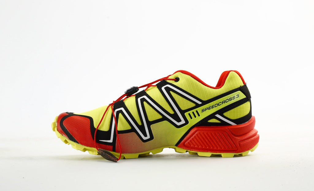 Salomon Speedcross 3 Trail Running Shoes "Yellow Red"- outdoor hiking shoes/Women's Shoe Sale / Men's Shoe Sale
