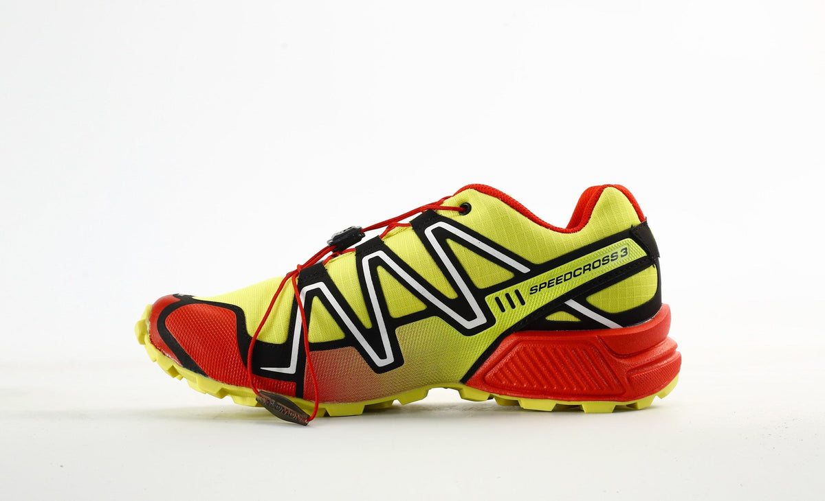 Salomon Speedcross 3 Trail Running Shoes "Yellow Red"- outdoor hiking shoes/Women's Shoe Sale / Men's Shoe Sale
