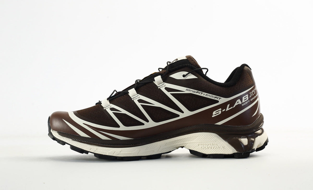 Salomon S-LAB XT-6 Men Women Outdoor Trail Running Shoes "Brown White"