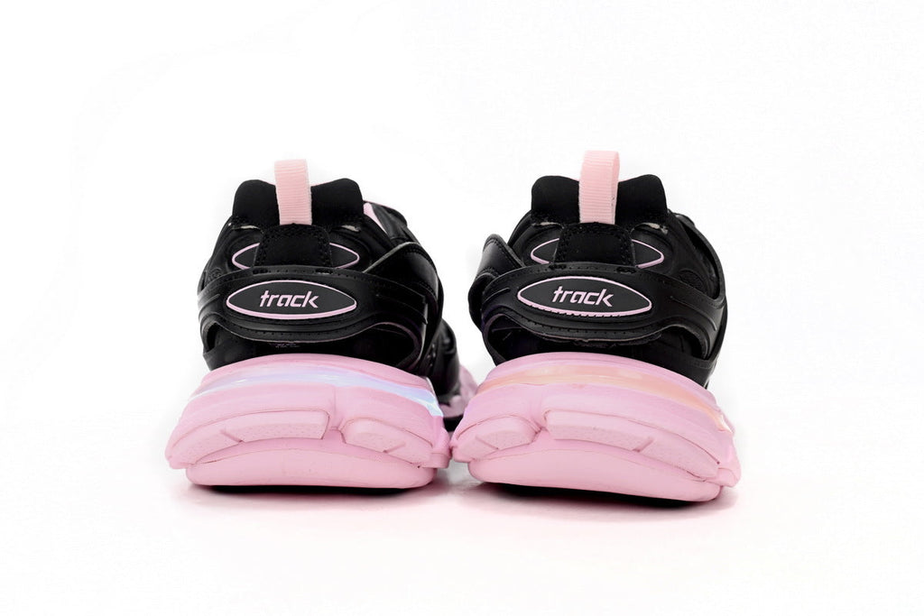 Balenciaga Track Sneakers "Black Pink" Mesh Chunky Low Top Trainer