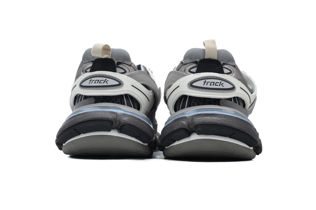 Balenciaga Track Trainer Sneakers "Grey White"-retro thick sole dad shoes，Women's Shoe Sale / Men's Shoe Sale