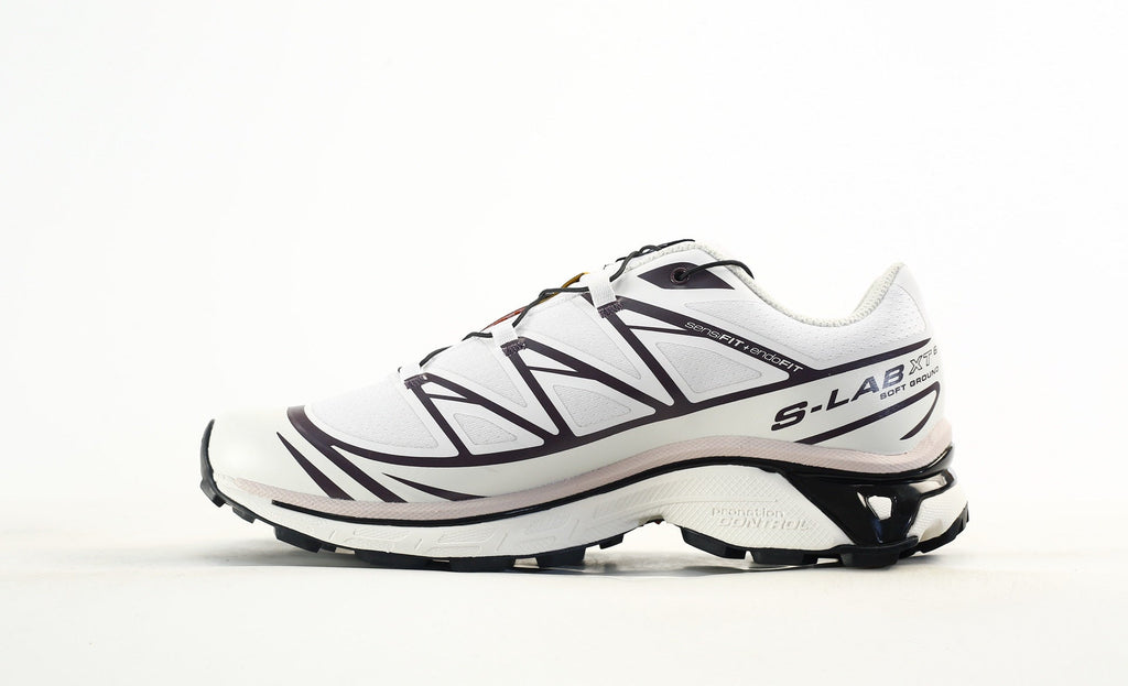 Salomon S-LAB XT-6 Men Women Outdoor Trail Running Shoes "White Dark Purple"