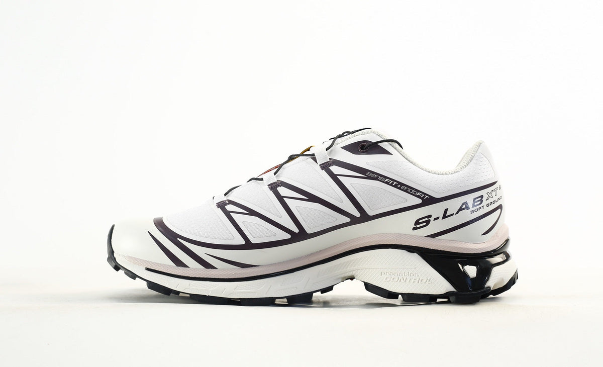 Salomon S-LAB XT-6 Men Women Outdoor Trail Running Shoes "White Dark Purple"