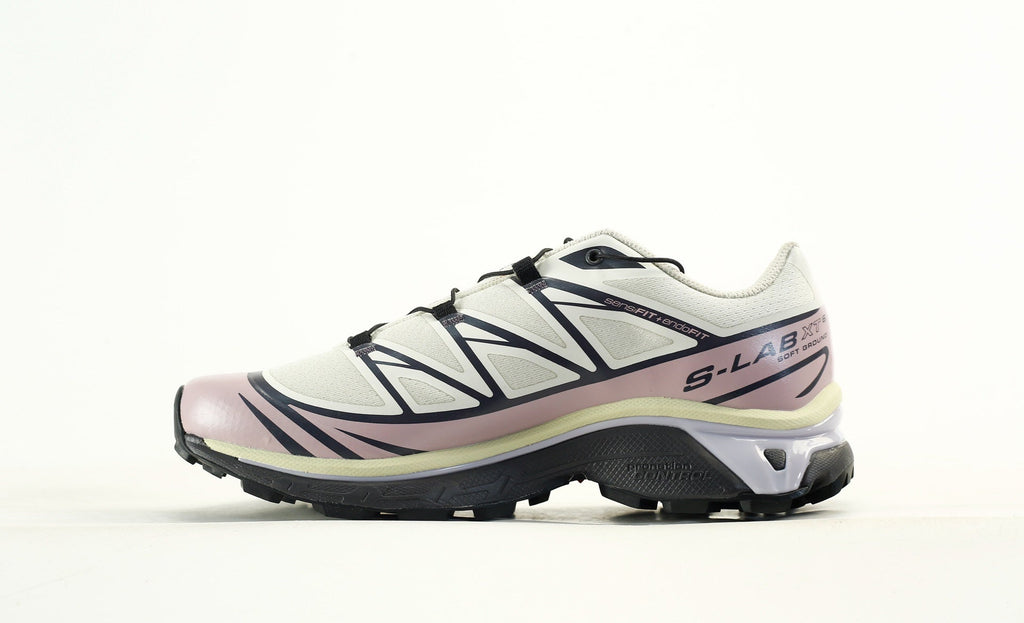 Salomon S-LAB XT-6 Men's Trail Running Shoes "Off White Dusty Pink"- outdoor hiking shoes/Women's Shoe Sale / Men's Shoe Sale
