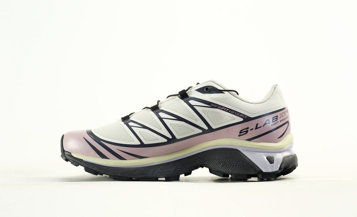 Salomon S-LAB XT-6 Men's Trail Running Shoes "Off White Dusty Pink"- outdoor hiking shoes/Women's Shoe Sale / Men's Shoe Sale