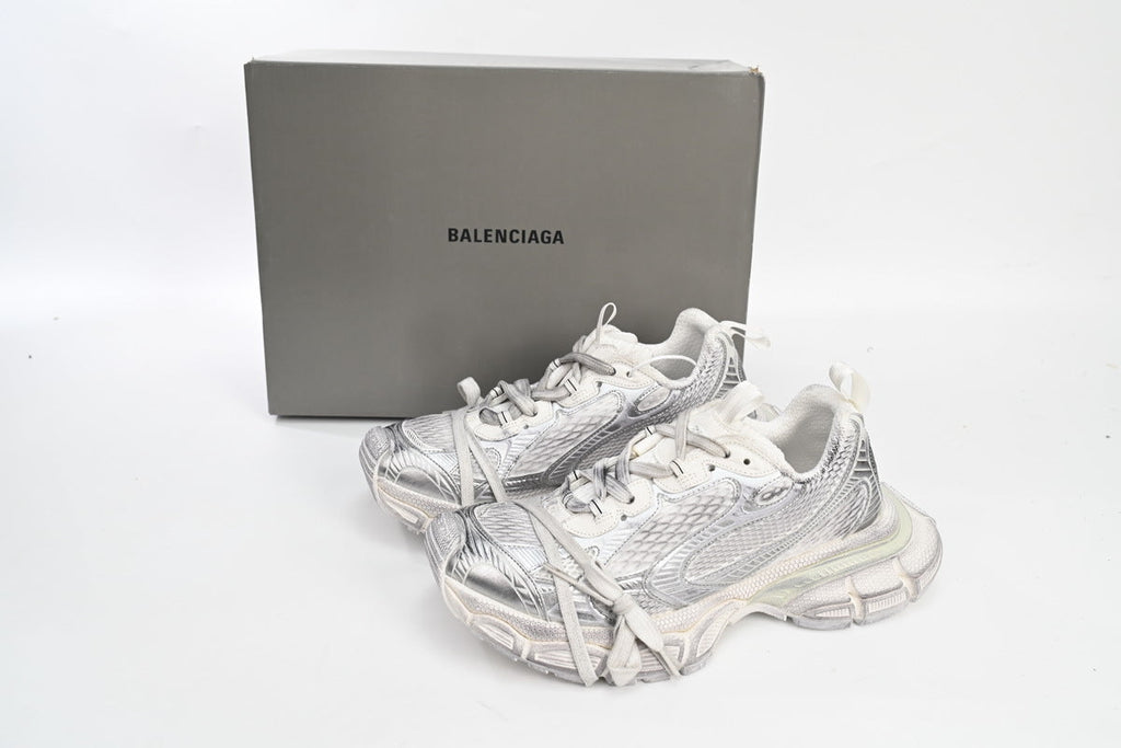 Balenciaga 3XL Sneakers "Silver White"-retro thick sole dad shoes，Women's Shoe Sale / Men's Shoe Sale