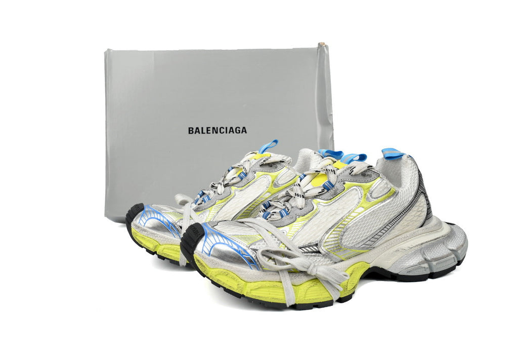 Balenciaga 3XL Sneaker "White Yellow Blue"-retro thick sole dad shoes，Women's Shoe Sale / Men's Shoe Sale