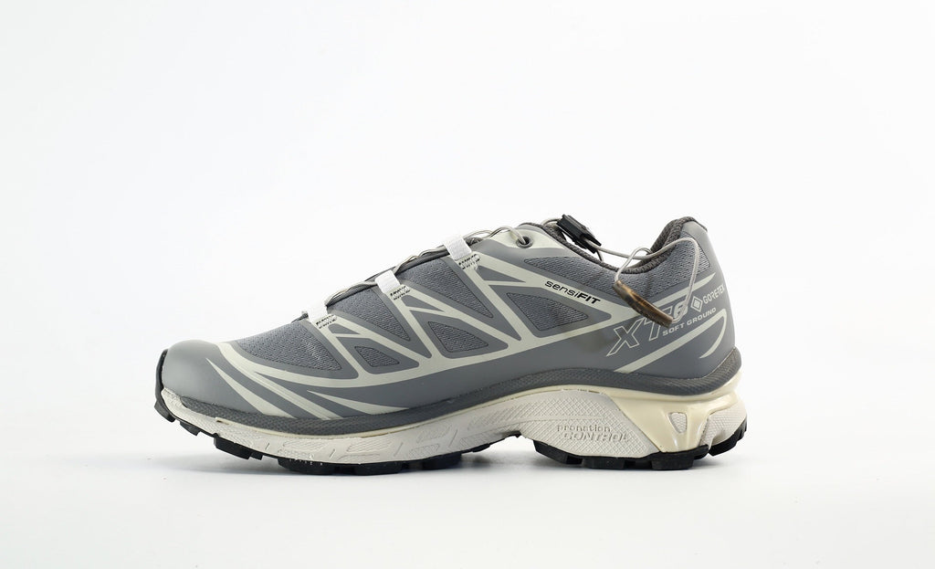 Salomon XT-6 GTX Men's Waterproof Trail Running Shoes "Grey Cream"- outdoor hiking shoes/Women's Shoe Sale / Men's Shoe Sale
