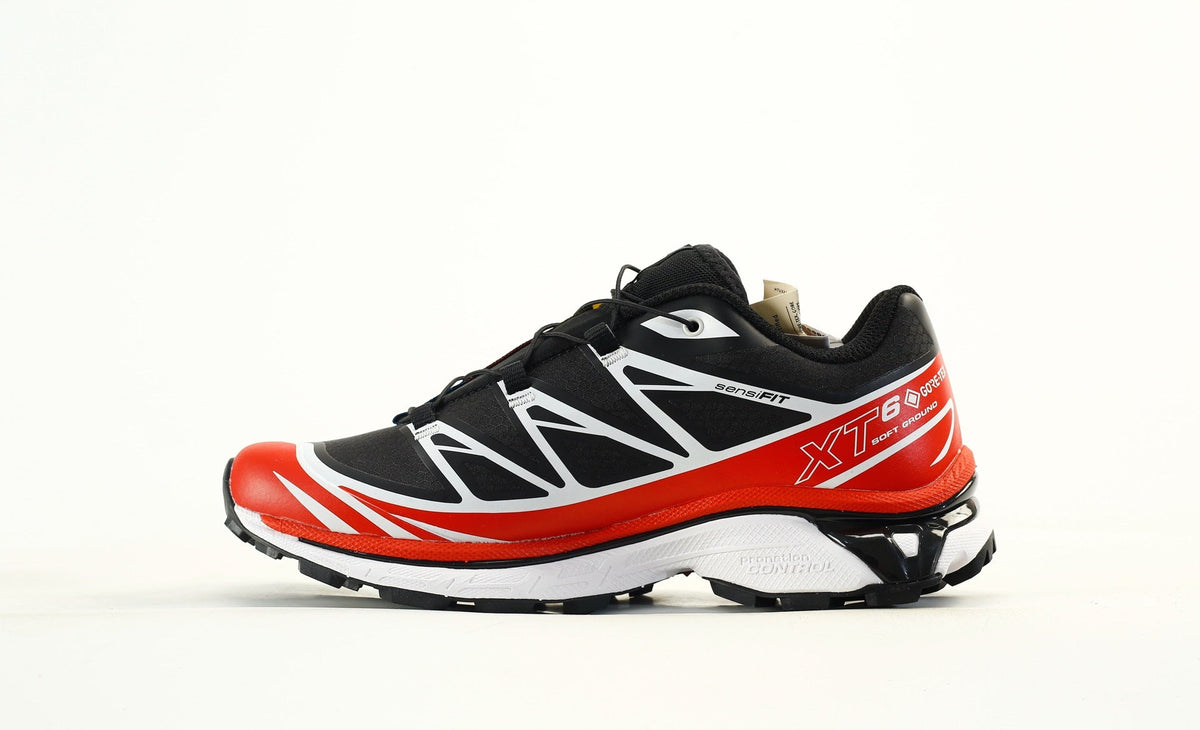 Salomon XT-6 GTX Men's Trail Running Hiking Shoes "Black Red White"- outdoor hiking shoes/Women's Shoe Sale / Men's Shoe Sale