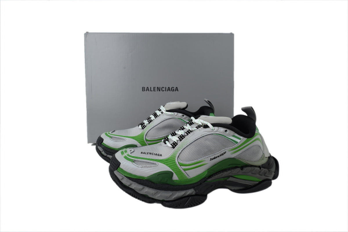 Balenciaga Triple S Sneakers "Grey Green"-retro thick sole dad shoes，Women's Shoe Sale / Men's Shoe Sale