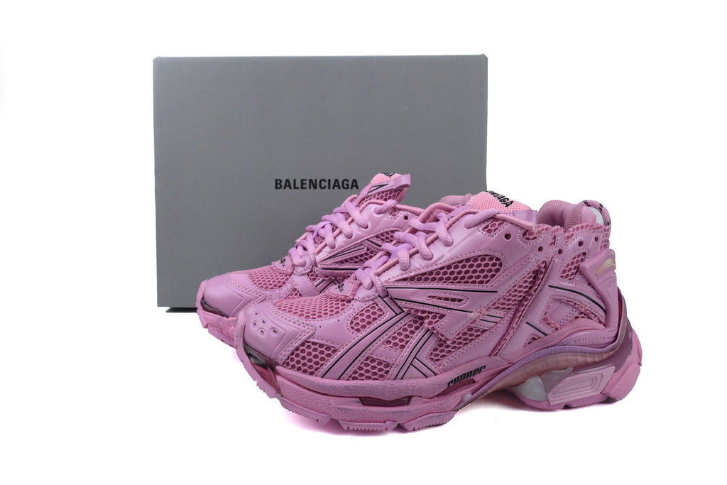 Balenciaga Runner Sneakers "Pink"-retro thick sole dad shoes，Women's Shoe Sale / Men's Shoe Sale