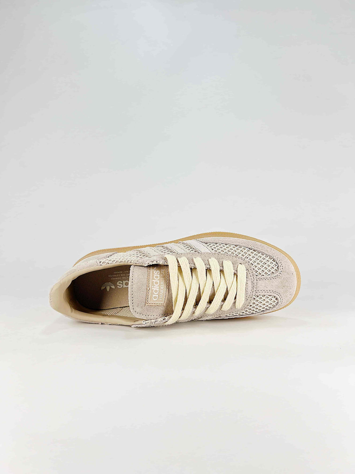 Adidas Handball Spezial Mesh Suede Sneakers "Cream Beige"-Classic sneakers，Adidas Women's Shoe Sale / Men's Shoe Sale