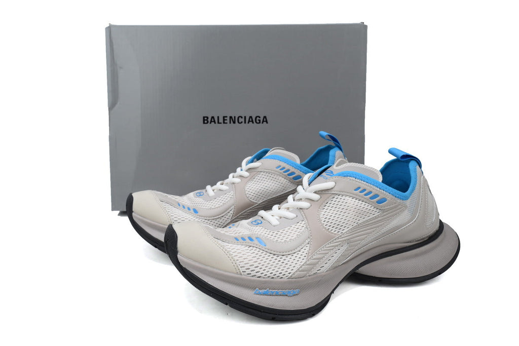 Balenciaga Circuit Mesh Running Sneaker "Beige Mix Blue"-retro thick sole dad shoes，Women's Shoe Sale / Men's Shoe Sale