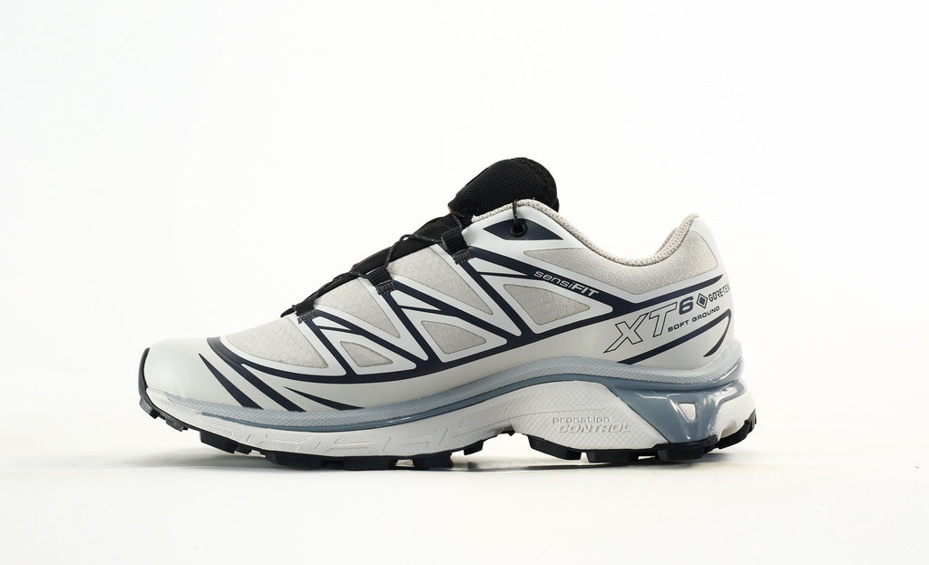 Salomon XT-6 GTX Trail Running Shoes "White Navy Blue"- outdoor hiking shoes/Women's Shoe Sale / Men's Shoe Sale