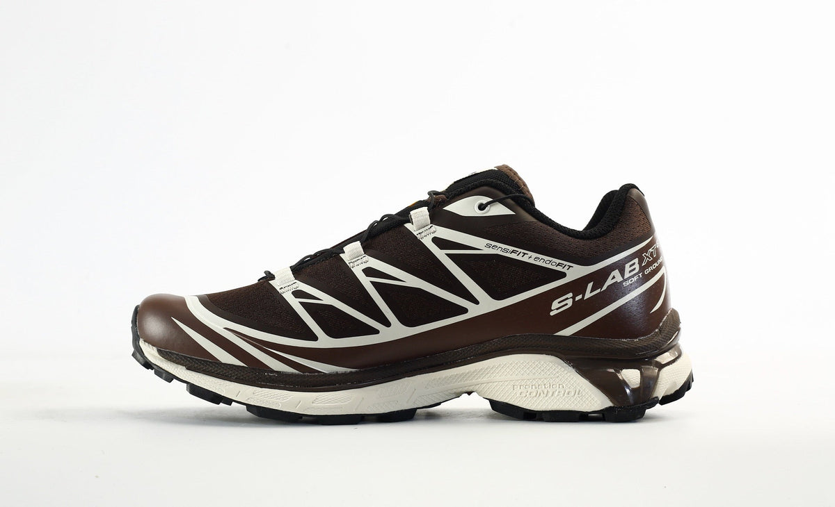 Salomon S-LAB XT-6 Men's Trail Running Hiking Shoes "Dark Brown White"- outdoor hiking shoes/Women's Shoe Sale / Men's Shoe Sale