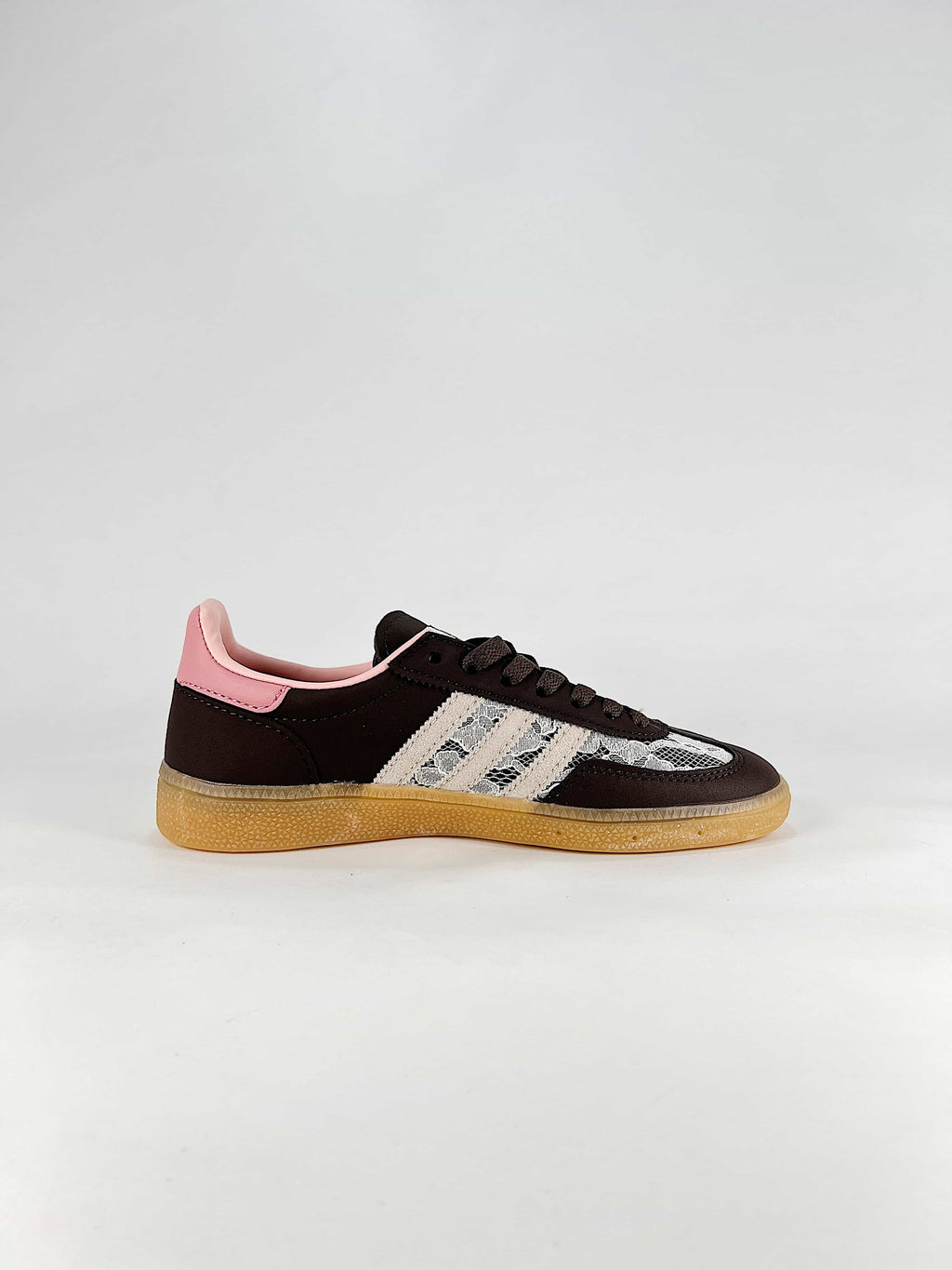Adidas Originals Handball Spezial "Dark Brown Pink Gum" Sneakers-Classic sneakers，Adidas Women's Shoe Sale / Men's Shoe Sale