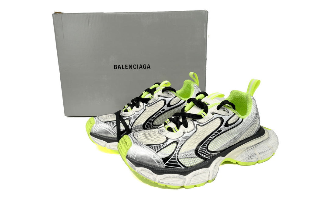 Balenciaga 3XL Sneaker "White Fluorescent Yellow"-retro thick sole dad shoes，Women's Shoe Sale / Men's Shoe Sale