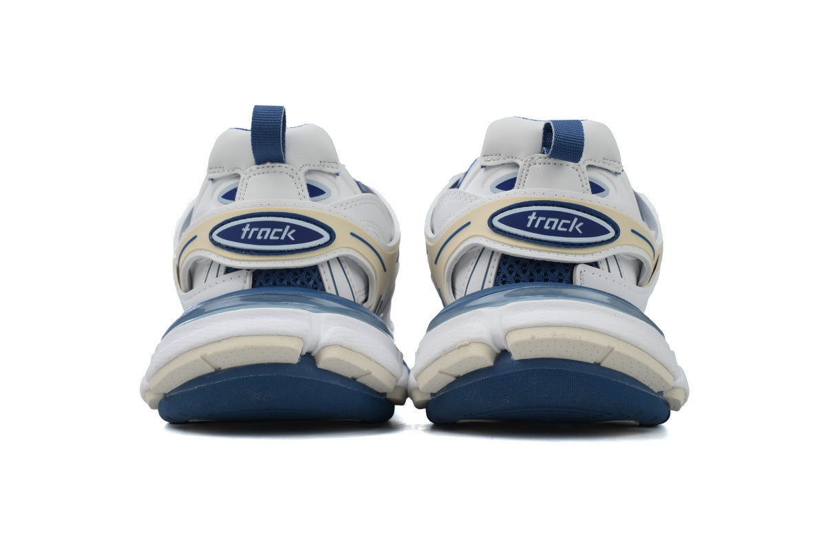 Balenciaga Track 2.0 Sneakers "White Blue Beige" Men Women Fashion Dad Shoes