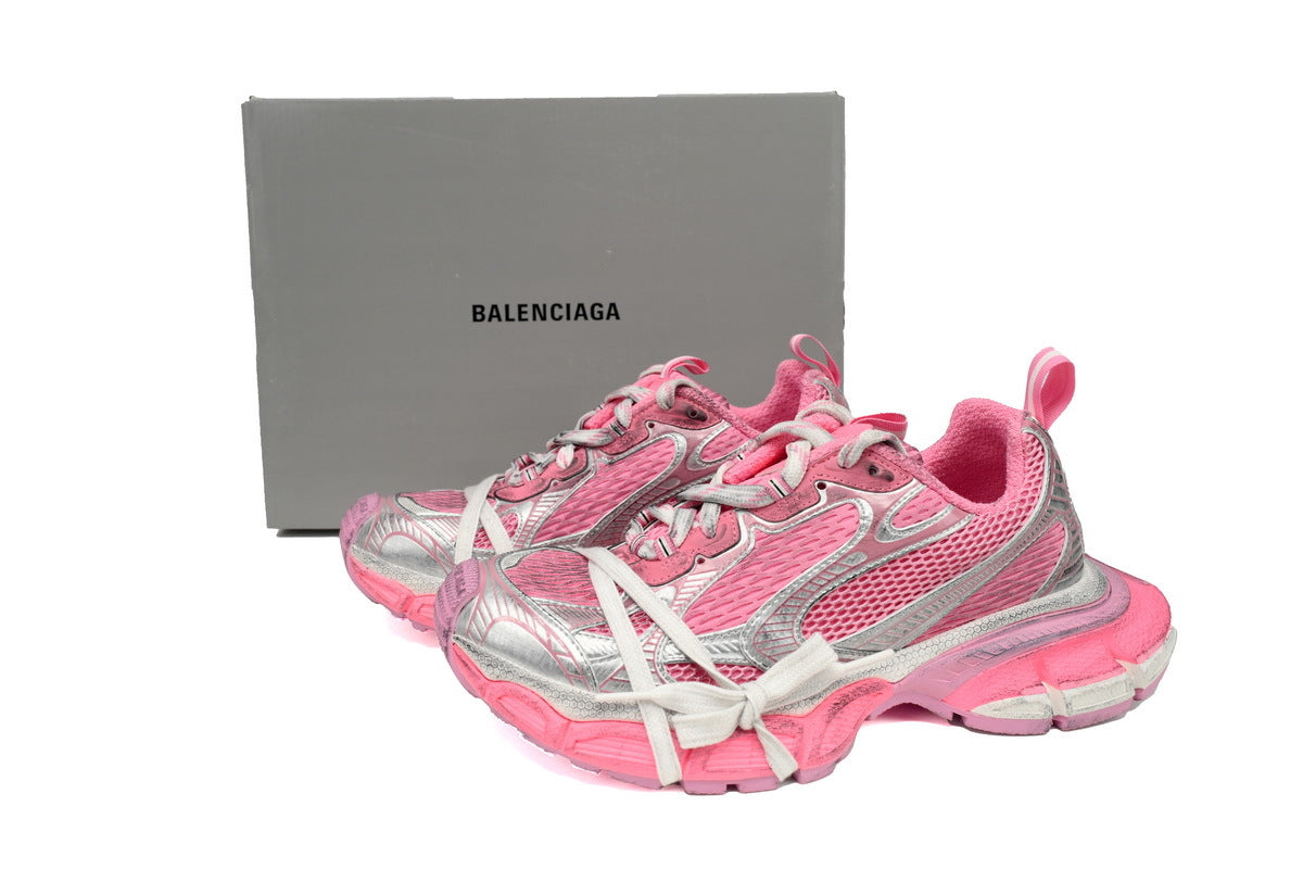 Balenciaga 3XL Sneaker "Pink Silver"-retro thick sole dad shoes，Women's Shoe Sale / Men's Shoe Sale