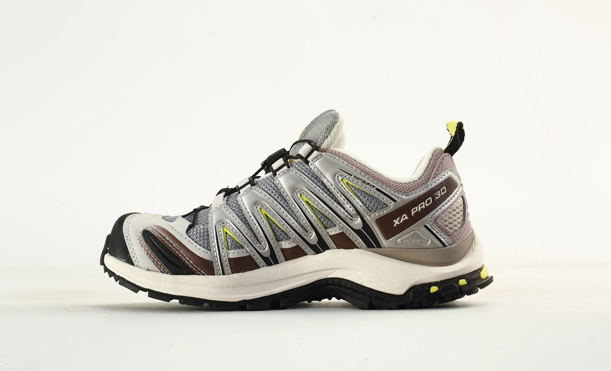 Salomon XA PRO 3D "Silver Grey Brown" Outdoor Hiking Shoes- outdoor hiking shoes/Women's Shoe Sale / Men's Shoe Sale