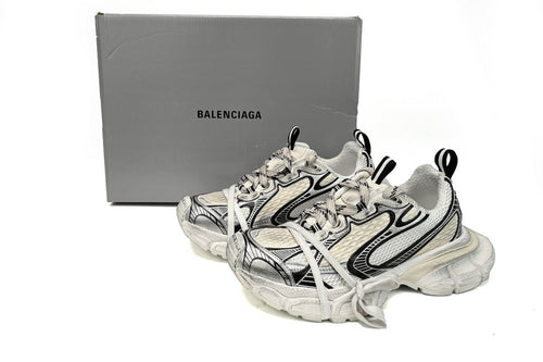 Balenciaga 3XL Sneaker "Eggshell Black"-retro thick sole dad shoes，Women's Shoe Sale / Men's Shoe Sale