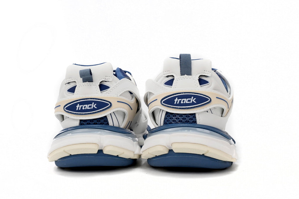 Balenciaga Track Sneakers "White Blue Beige"-retro thick sole dad shoes，Women's Shoe Sale / Men's Shoe Sale