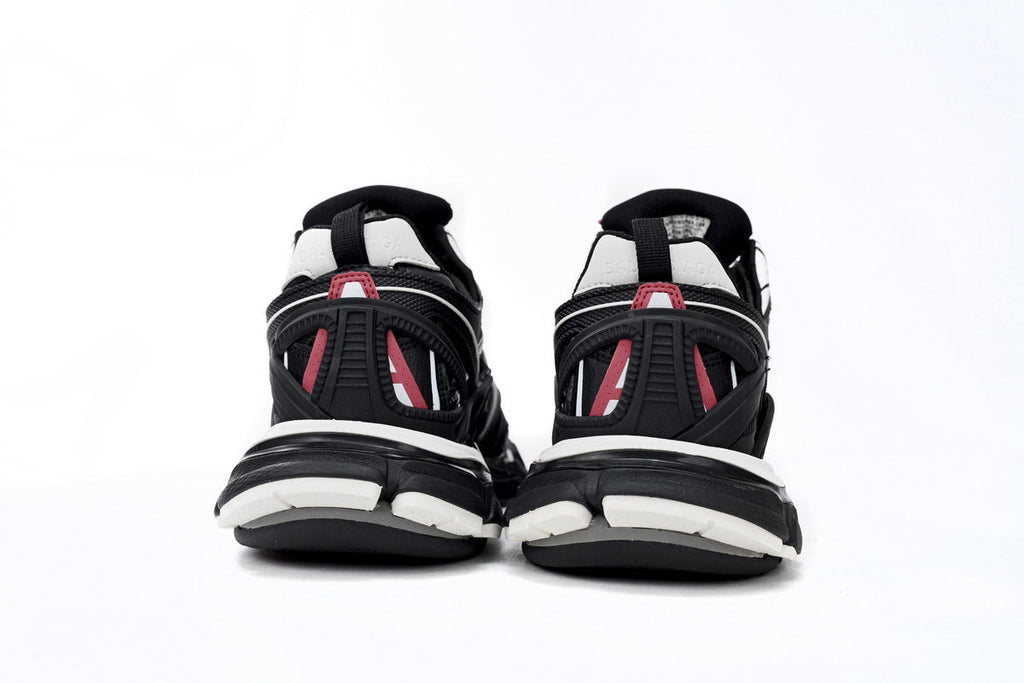 Balenciaga Track 2 Open Sneakers "Black Red White"-retro thick sole dad shoes，Women's Shoe Sale / Men's Shoe Sale