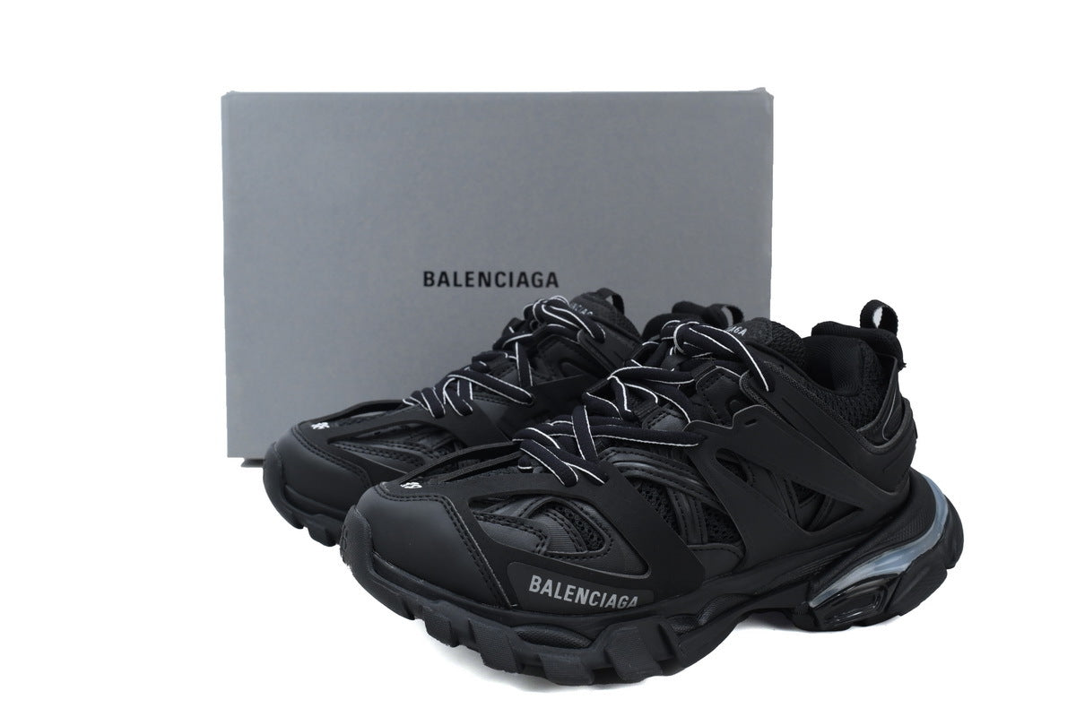 Balenciaga Track Trainer Sneakers "All Black"-retro thick sole dad shoes，Women's Shoe Sale / Men's Shoe Sale