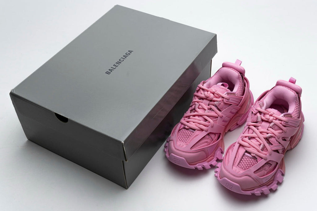 Balenciaga Track Trainer Sneakers "Pink"-retro thick sole dad shoes，Women's Shoe Sale / Men's Shoe Sale