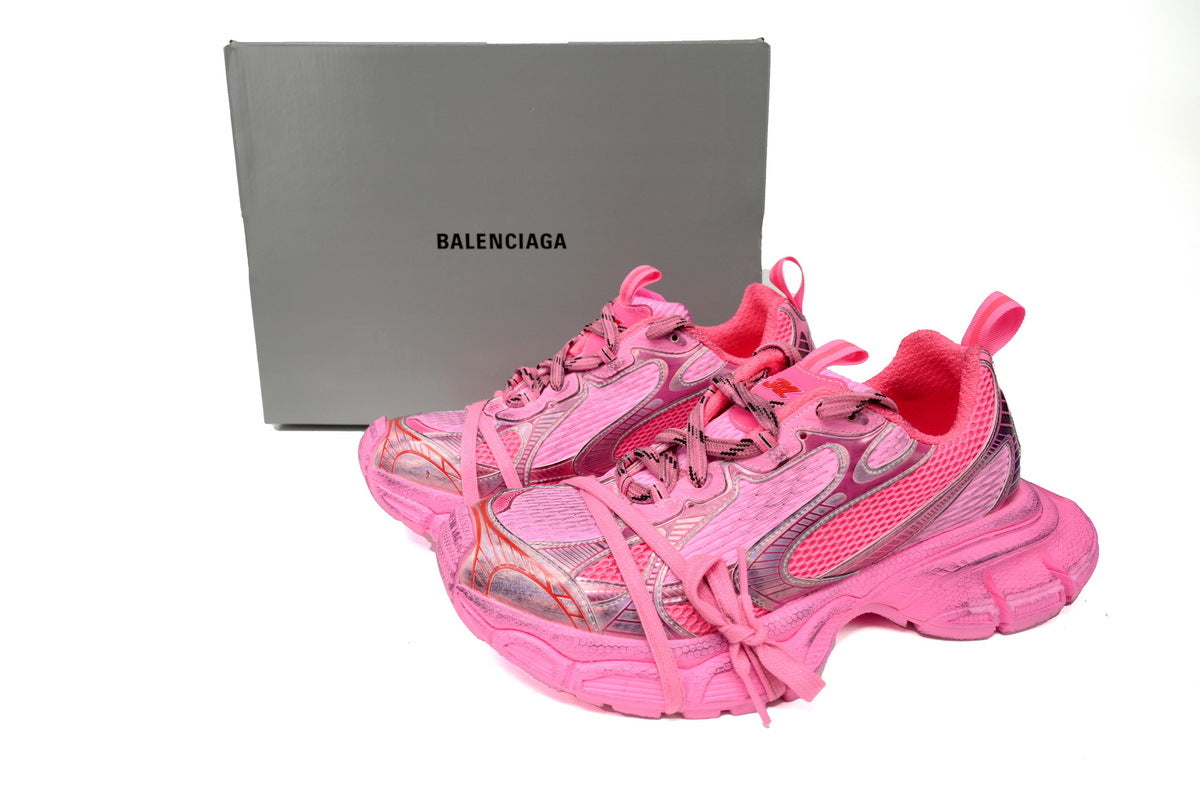 Balenciaga 3XL Mesh Sneaker "Pink"-retro thick sole dad shoes，Women's Shoe Sale / Men's Shoe Sale