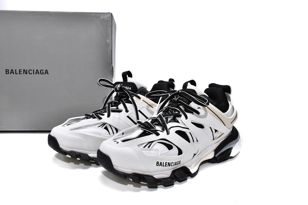 Balenciaga Track Sneakers "White Black Beige"-retro thick sole dad shoes，Women's Shoe Sale / Men's Shoe Sale