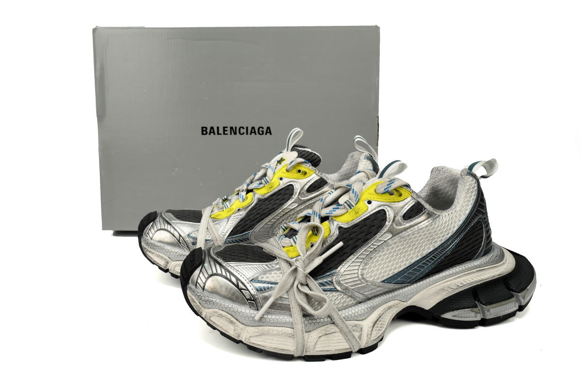 Balenciaga 3XL Sneakers "White Black Yellow"-retro thick sole dad shoes，Women's Shoe Sale / Men's Shoe Sale